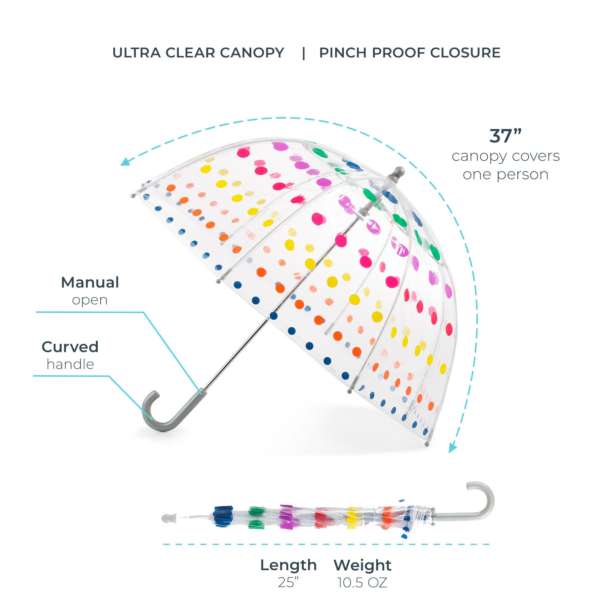 Kid's Clear Bubble Umbrella - Image 22