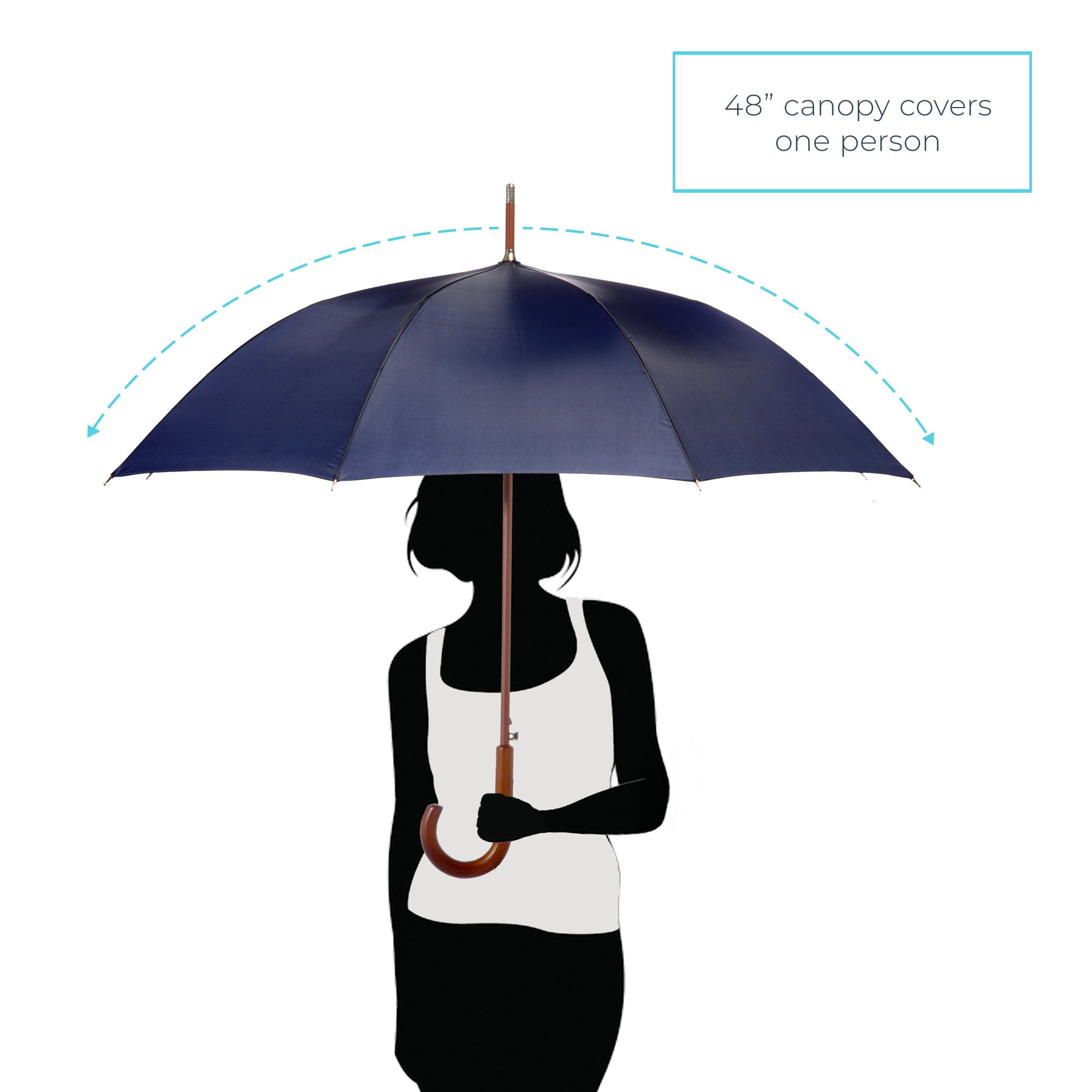 Classic Solid Wood Stick Umbrella - Image 17