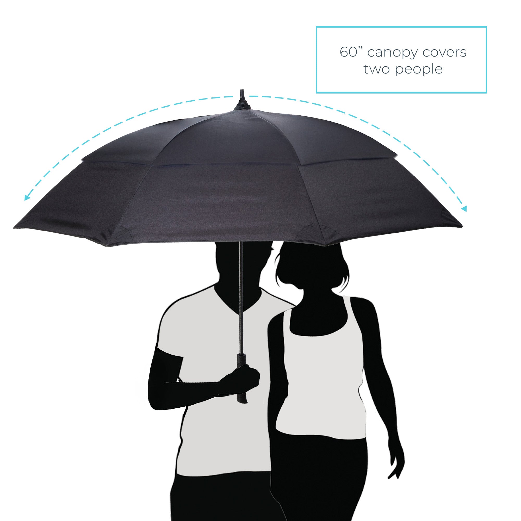 Premium Golf Size Spectator Umbrella with Tipless Ends - Image 11