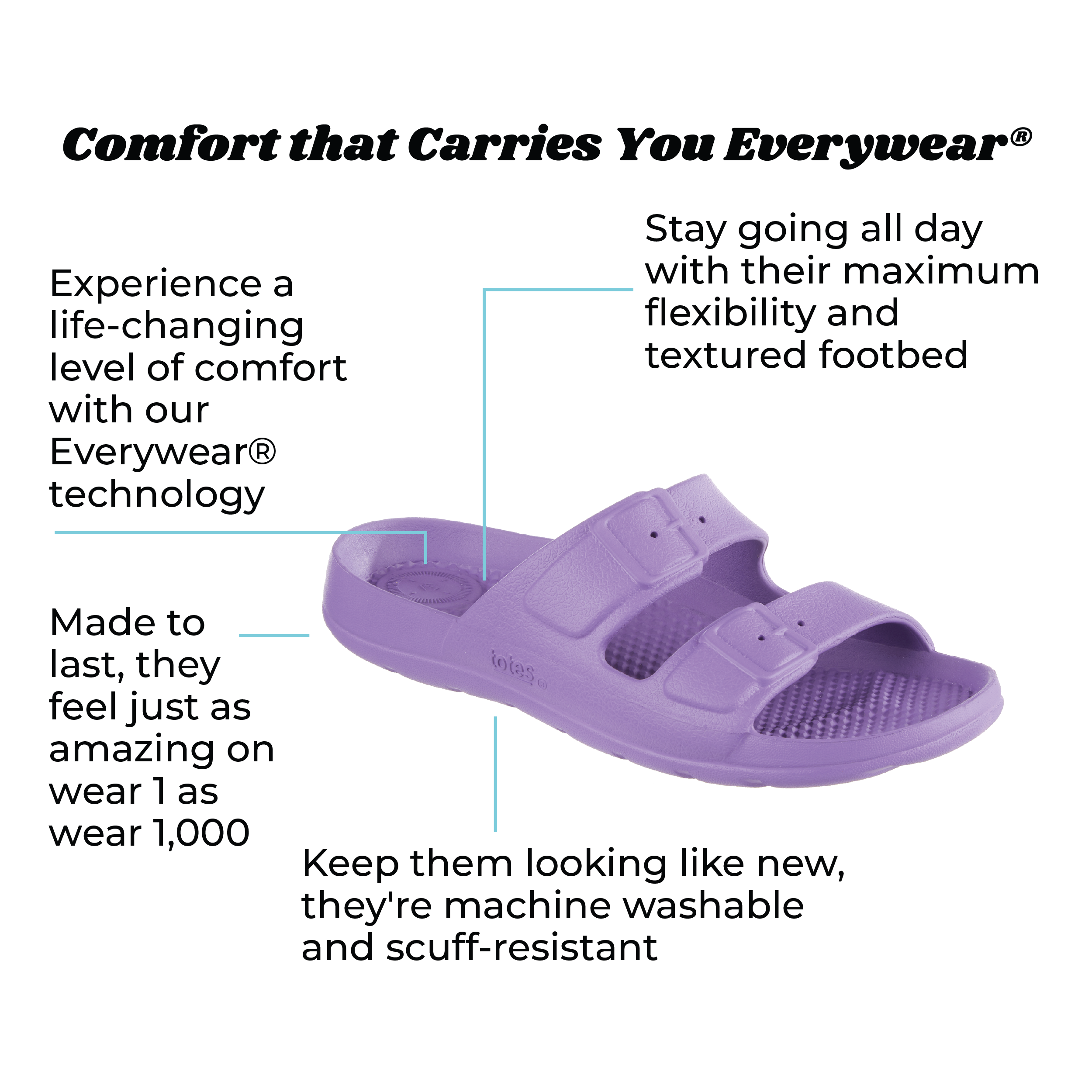 Kid's Double Buckle Slide - Image 22